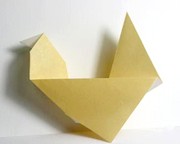 Origami Hen by Akiko Ishikawa on giladorigami.com