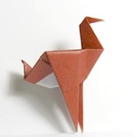 Origami Rooster by Akiko Ishikawa on giladorigami.com