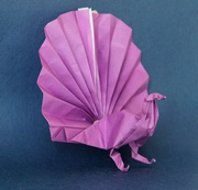 Origami Peacock by Adolfo Cerceda on giladorigami.com