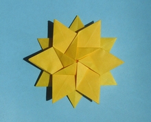 Origami 12 point star by Jorge E. Jaramillo on giladorigami.com