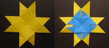 Origami Ohio star by John Montroll on giladorigami.com