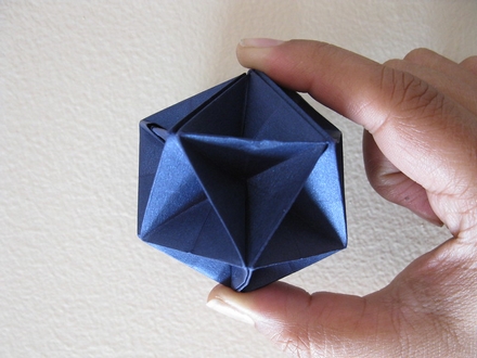 Origami Sunken icosahedron by John Montroll on giladorigami.com