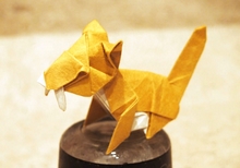 Origami Saber tooth tiger by Xin Can (Ryan) Dong on giladorigami.com