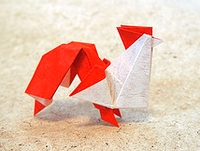 Origami Rooster by Gen Hagiwara on giladorigami.com
