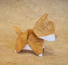 Origami Puppy by Hashimoto Haruka on giladorigami.com