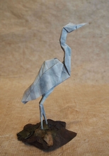 Origami Heron by Itsuki Minami on giladorigami.com