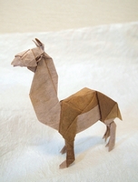 Origami Llama by Fumiaki Kawahata on giladorigami.com