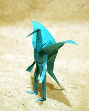 Origami Crane humanoid by Sasade Shinji on giladorigami.com