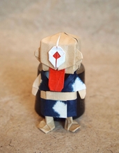 Origami Hitotsume Kozo (one-eyed goblin) by Makoto Yamaguchi on giladorigami.com