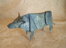 Origami Cattle by Yoo Tae Yong on giladorigami.com