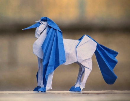 Origami Unicorn by Kyouhei Katsuta on giladorigami.com