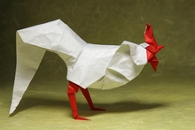 Origami Rooster by Nathan Zimet on giladorigami.com