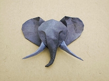 Origami Elephant head by Stefan Kober on giladorigami.com