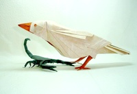 Origami Java sparrow by Miyamoto Chuya on giladorigami.com