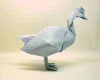 Origami Snow goose by Tsuda Yoshio on giladorigami.com