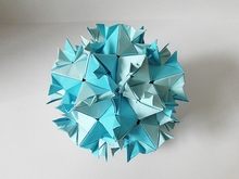 Origami Borealis kusudama by Byriah Loper on giladorigami.com
