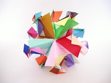 Origami Excalibur kusudama by Byriah Loper on giladorigami.com