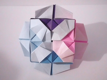 Origami Saturn cube by Byriah Loper on giladorigami.com