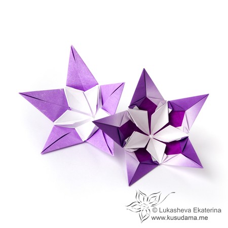 Origami Sparaxis Flower by Ekaterina Lukasheva on giladorigami.com