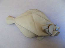 Origami Flatfish by Kakami Hitoshi on giladorigami.com