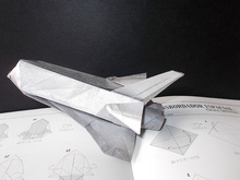 Origami Space Shuttle by Fumiaki Kawahata on giladorigami.com
