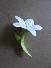 Origami Flower and stem by Miyajima Noboru on giladorigami.com