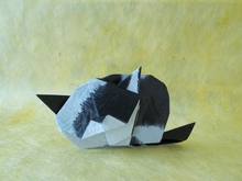 Origami Cat - sleeping by Makoto Yamaguchi on giladorigami.com
