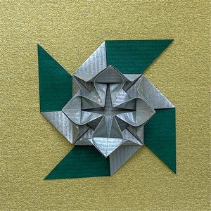 Origami Windmill flower by Mahyar Hossein Khani on giladorigami.com