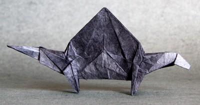 Origami Dimetrodon by Raphael Maillot on giladorigami.com