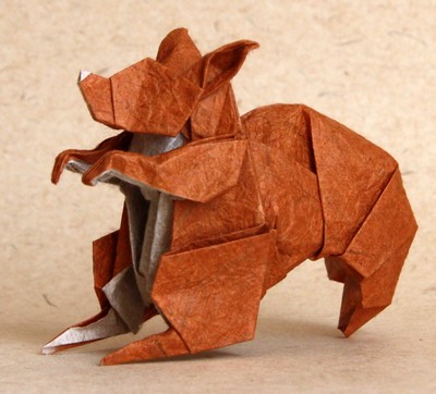 Origami Squirrel by Raphael Maillot on giladorigami.com