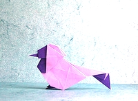 Origami Blue tit by Joshua Goutam on giladorigami.com