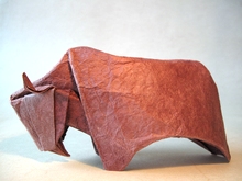 Origami Bison by Giang Dinh on giladorigami.com