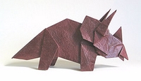 Origami Triceratops by Fumiaki Kawahata on giladorigami.com