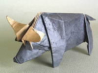Origami Buffalo by Fumiaki Kawahata on giladorigami.com