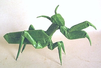 Origami Praying Mantis by Robert J. Lang on giladorigami.com
