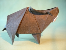 Origami Wild boar by Yoo Tae Yong on giladorigami.com