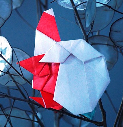Origami Santa Claus by Ryo Aoki on giladorigami.com