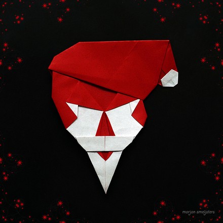 Origami Santa mask by Eric Bird on giladorigami.com