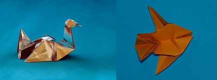 Origami On the water - under the water by Herman van Goubergen on giladorigami.com