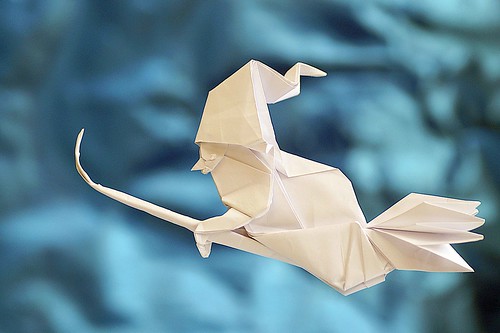 Origami Witch by Jang Yong-Ik on giladorigami.com