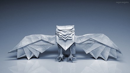 Origami Royal owl by Juan Landeta on giladorigami.com