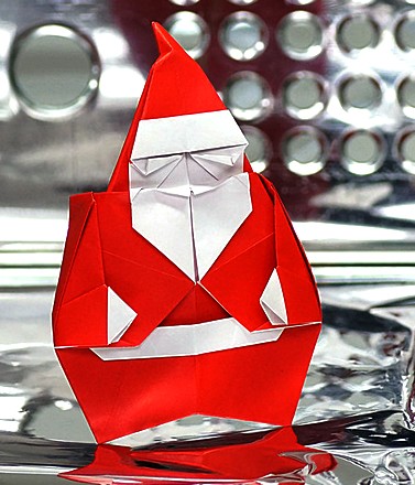 Origami Santa Claus by Shubham Mathur on giladorigami.com