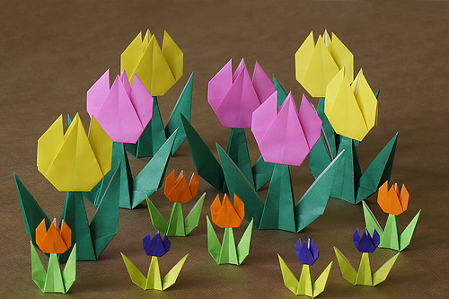 Origami Tulip by Niwa Taiko on giladorigami.com