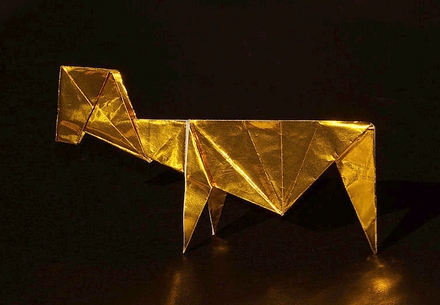 Origami Cow by James M. Sakoda on giladorigami.com