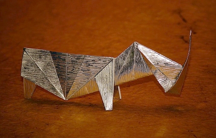 Origami Rhinoceros by James M. Sakoda on giladorigami.com