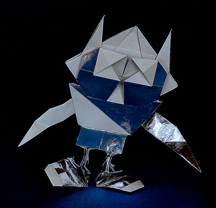 Origami Modular robot with antennas by Hojyo Takashi on giladorigami.com