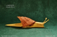 Origami Snail by Alexander Oliveros Avila on giladorigami.com