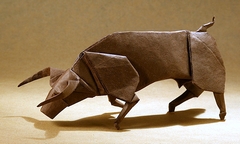 Origami Bull by Christophe Boudias on giladorigami.com