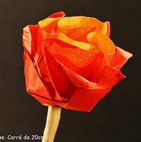 Origami Rose by Leong Cheng Chit on giladorigami.com