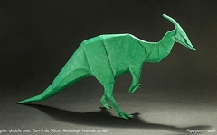 Origami Parasaurolophus by Fernando Gilgado Gomez on giladorigami.com